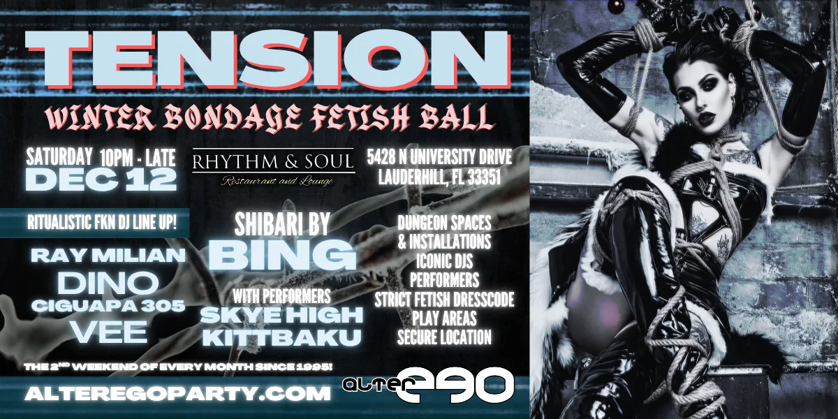 TENSION Winter Bondage Fetish Ball, Saturday December 12, 2026